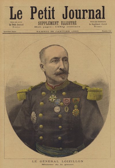 Generale Loizillon, Ministro della Guerra francese da French School